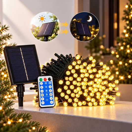 Luces Led con Panel Solar 10 Mts