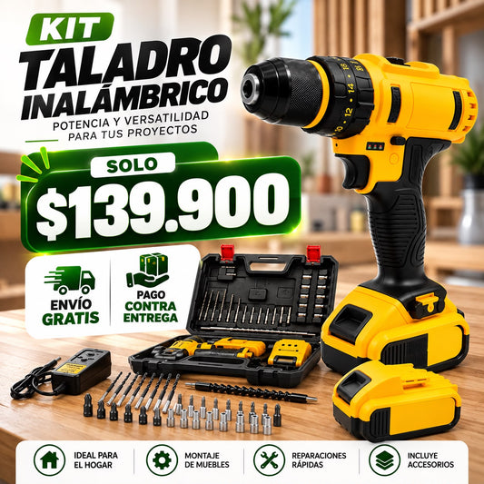 Kit Taladro Inalámbrico PowerDrill