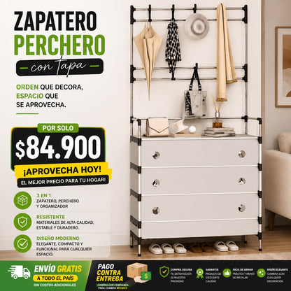 Zapatero Perchero Multifuncional HomeStyle