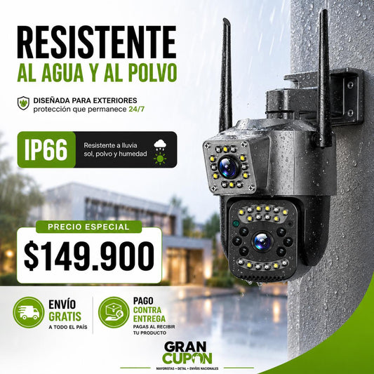 Cámara Exterior Dual Vision WiFi 360Pro