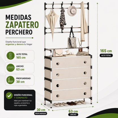 Zapatero Perchero Multifuncional HomeStyle