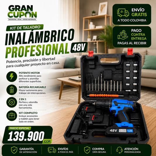 Kit Taladro Inalámbrico PowerDrill
