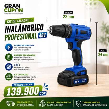 Kit Taladro Inalámbrico PowerDrill